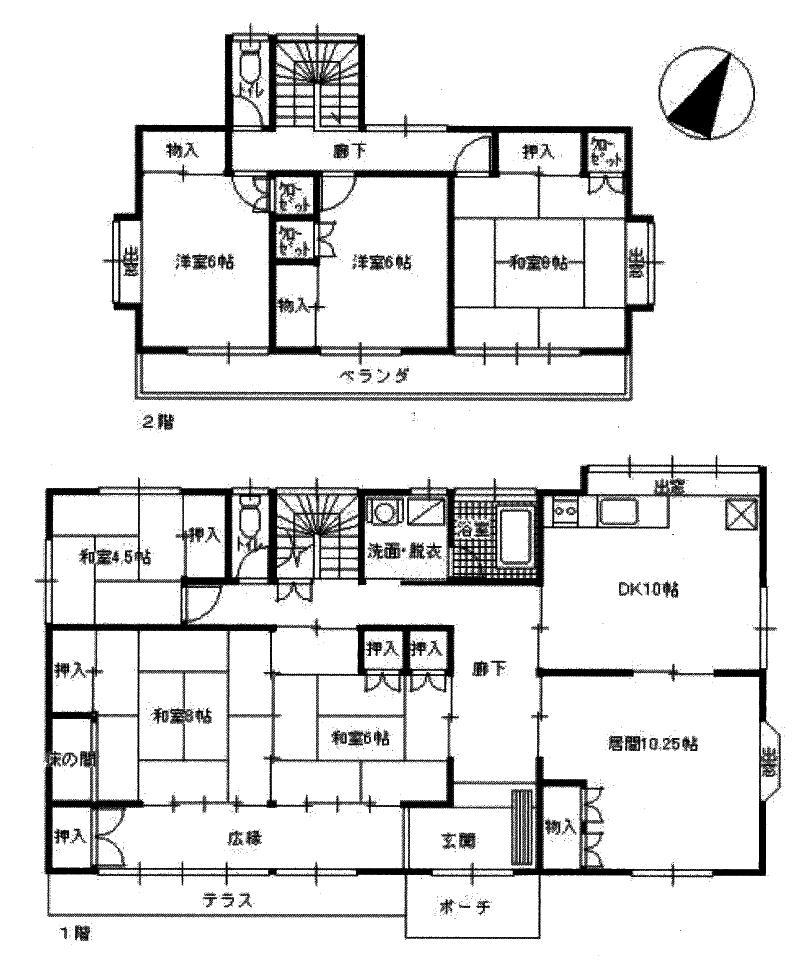 Floor plan. 39,800,000 yen, 6LDK, Land area 363.28 sq m , Building area 162.71 sq m