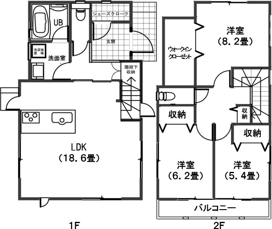 Floor plan. 34,800,000 yen, 3LDK, Land area 138.17 sq m , Building area 95.84 sq m