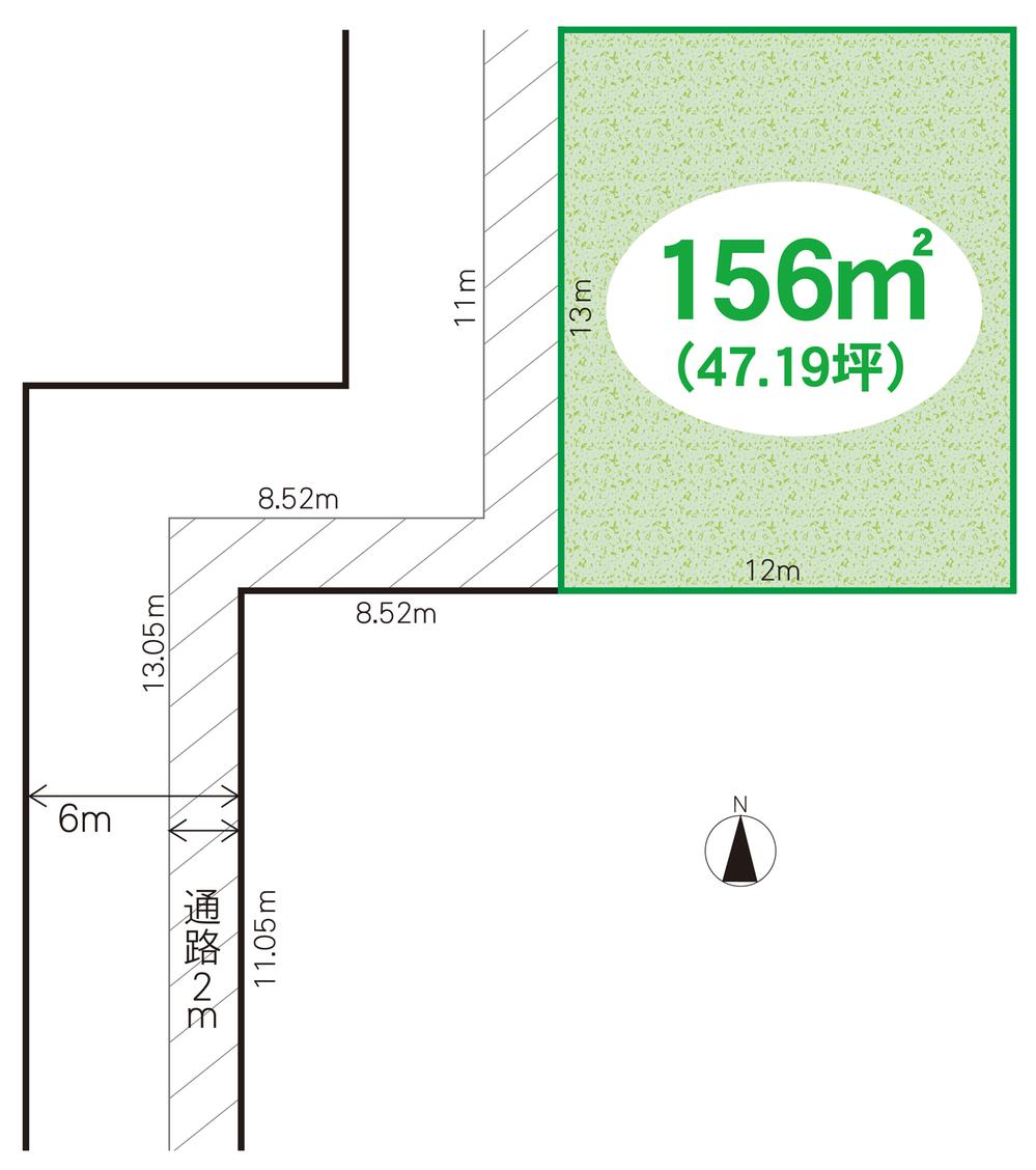 Compartment figure. Land price 16.8 million yen, Land area 221.14 sq m