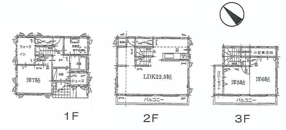 Floor plan. 31,800,000 yen, 3LDK, Land area 82 sq m , Building area 108.79 sq m