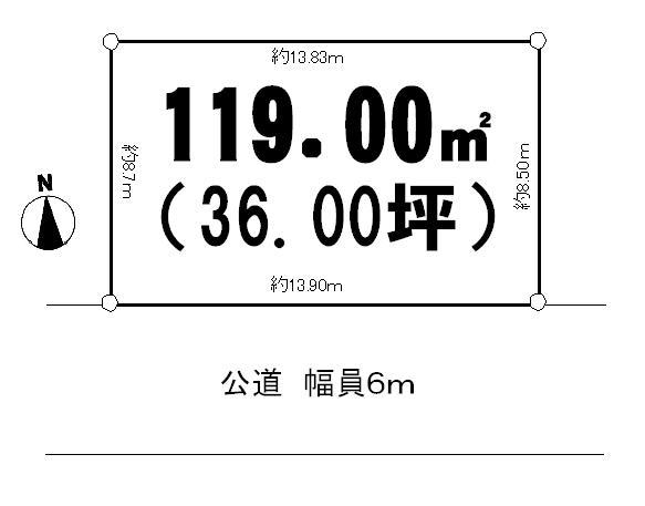 Compartment figure. Land price 19,800,000 yen, Land area 119 sq m