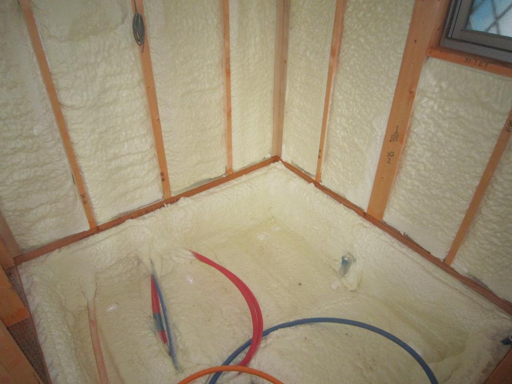 Other. It is blowing insulation in the bathroom part. Under the floor has also been wrapped shot.