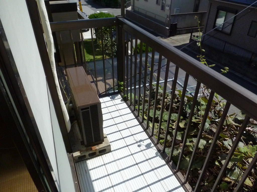 Balcony. Bright balcony