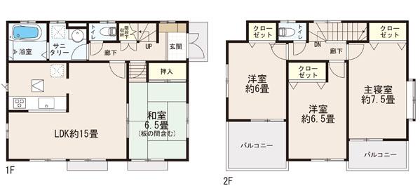 Floor plan. 25,800,000 yen, 4LDK, Land area 119.99 sq m , Building area 96.05 sq m