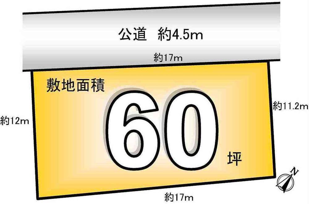 Compartment figure. Land price 21.5 million yen, Land area 198.38 sq m