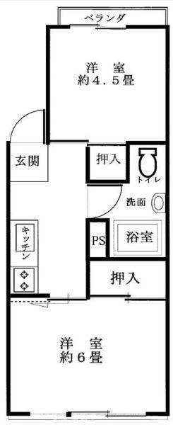 Floor plan. 2K, Price $ 40,000, Occupied area 26.79 sq m