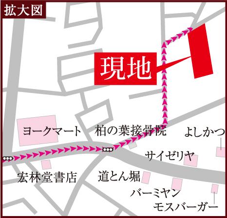 Local guide map. Enlarged view