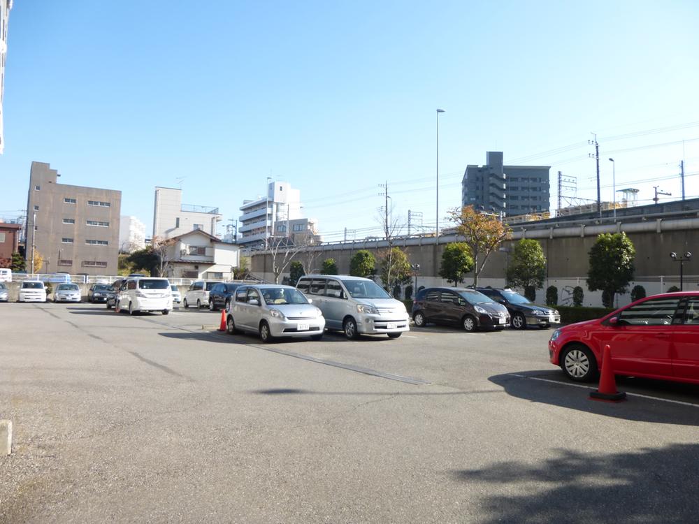 Parking lot. Common areas