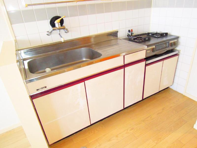 Kitchen. Gas stove can be installed in a clean kitchen