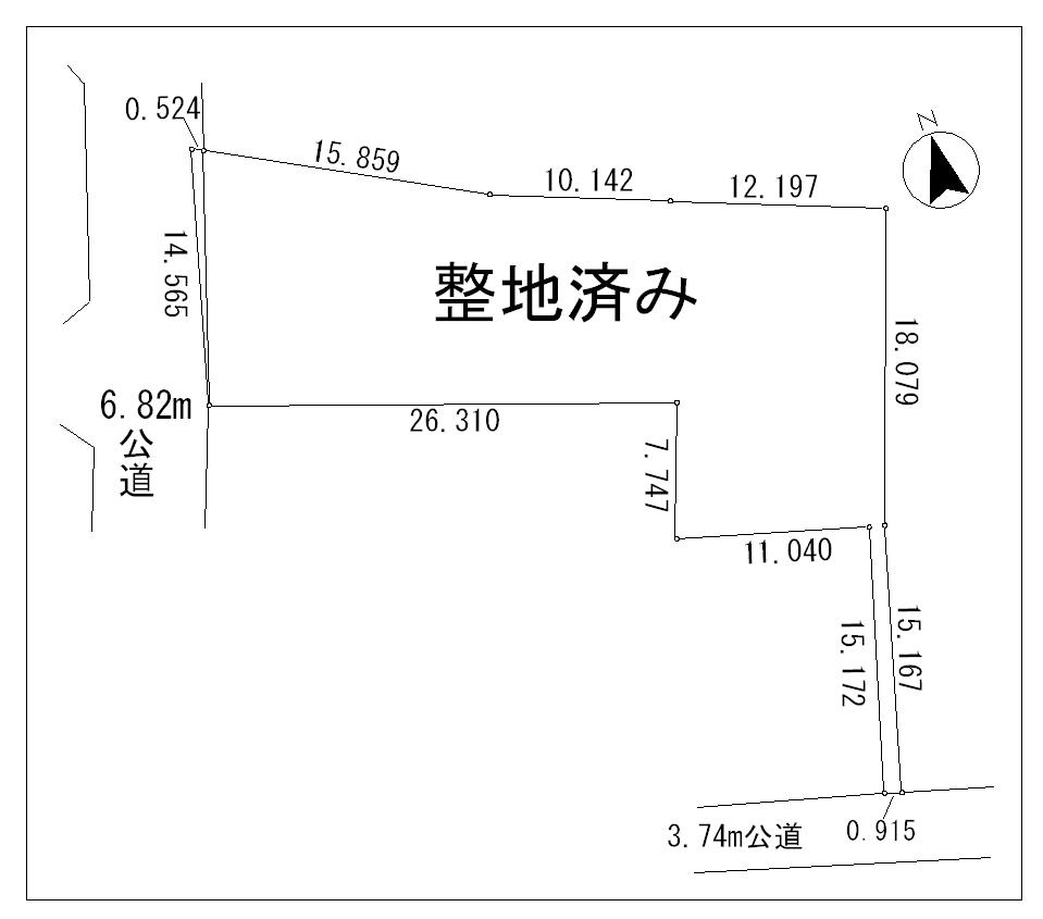 Compartment figure. Land price 42,500,000 yen, Land area 561 sq m