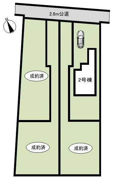 The entire compartment Figure.  ◆ The garden is spacious with a land area of ​​45 square meters more than.