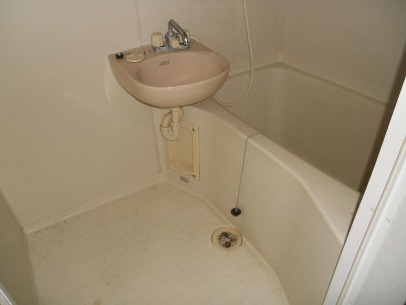 Bath. Wash basin with bus!