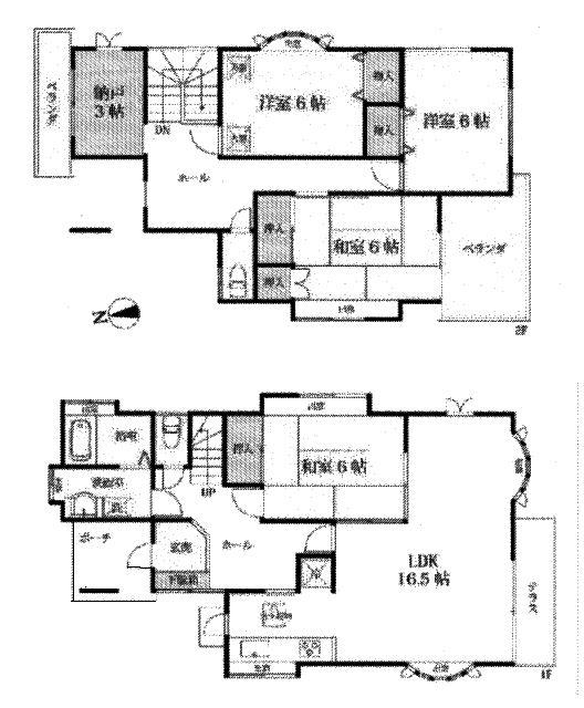Floor plan. 16.3 million yen, 4LDK + S (storeroom), Land area 143.75 sq m , Building area 115.26 sq m