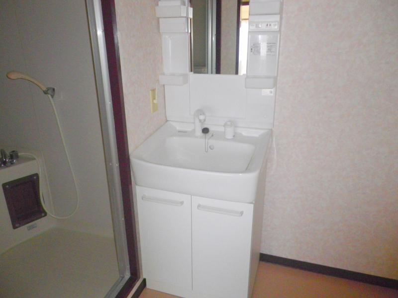 Washroom. Washbasin independent dressing room