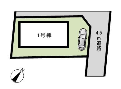 Compartment figure. 23.8 million yen, 4LDK, Land area 104.67 sq m , Building area 95.22 sq m   ◆ 2 wayside available! It is open-minded corner lot.