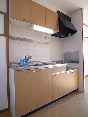 Kitchen. Gas stove 2 burners installed Allowed.