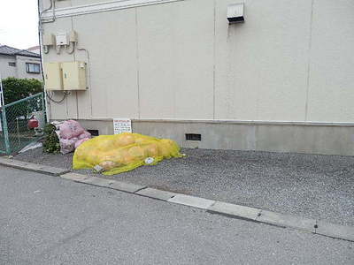 Other common areas. Private garbage yard