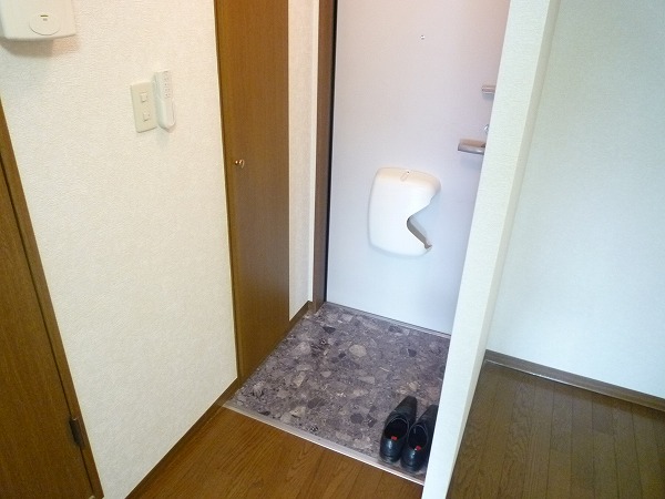 Entrance. There shoebox