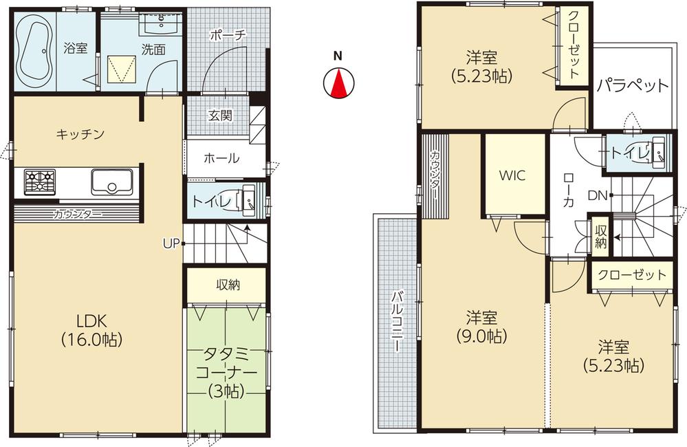 Floor plan. (3 Building), Price 25.6 million yen, 3LDK, Land area 123.62 sq m , Building area 91.08 sq m