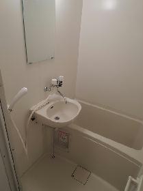 Bath. Basin integrated bathroom