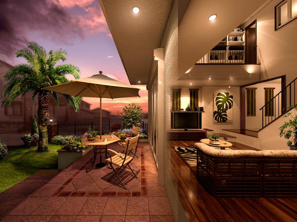 Local appearance photo. Sunlight and wind to be poured is, Just like the feel of Hawaii. (Already sale)