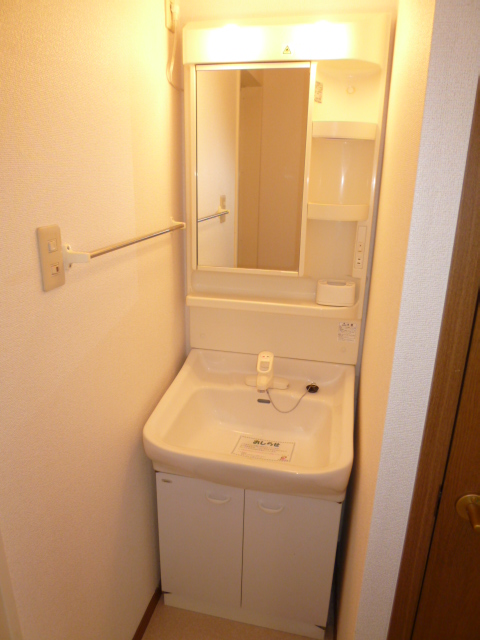Washroom. Stylish independent wash basin