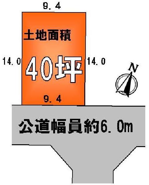 Compartment figure. Land price 13.8 million yen, Land area 132.24 sq m