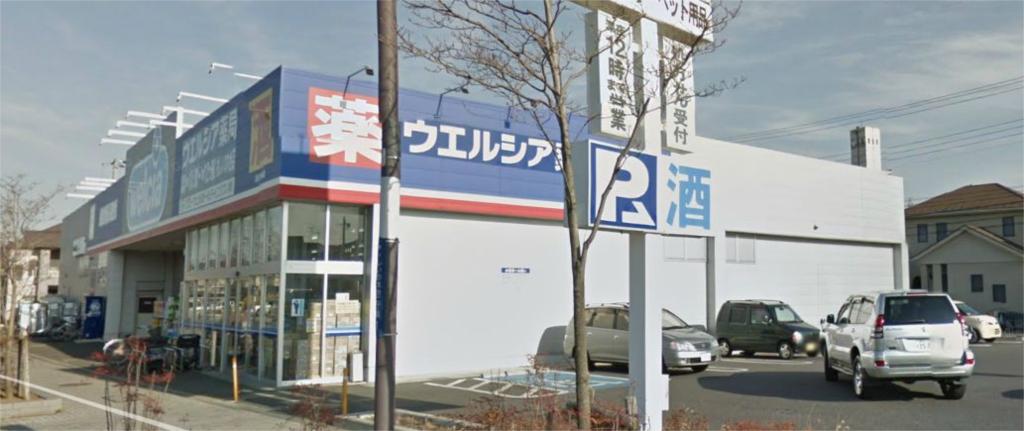 Dorakkusutoa. Uerushia pharmacy Kashiwa arbitrariness wooden stand shop 1100m up (drugstore)