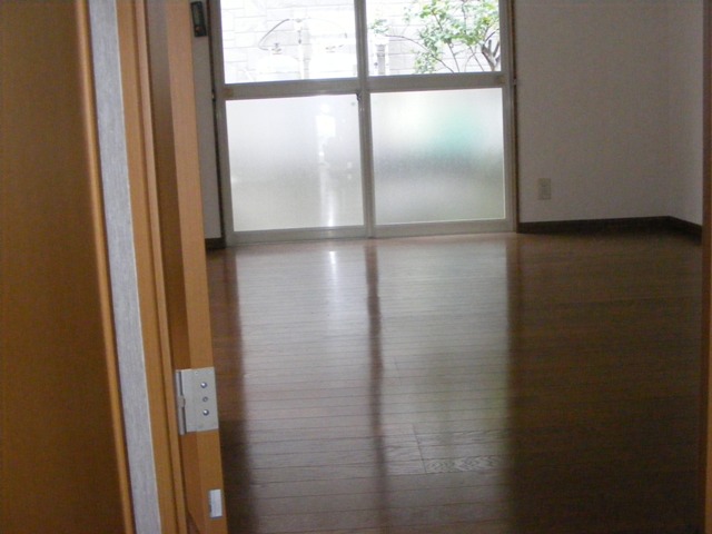 Living and room. It is the scenery which it watched from the front door.