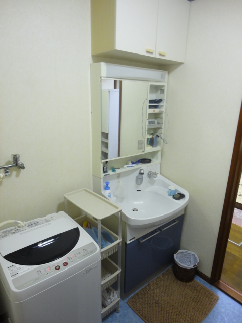 Washroom. Washing machine equipped. Vanity space is convenient if there on the first floor the second floor