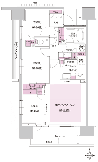 Floor: 3LD ・ K + WIC, the occupied area: 70.06 sq m, Price: 43,800,000 yen, now on sale