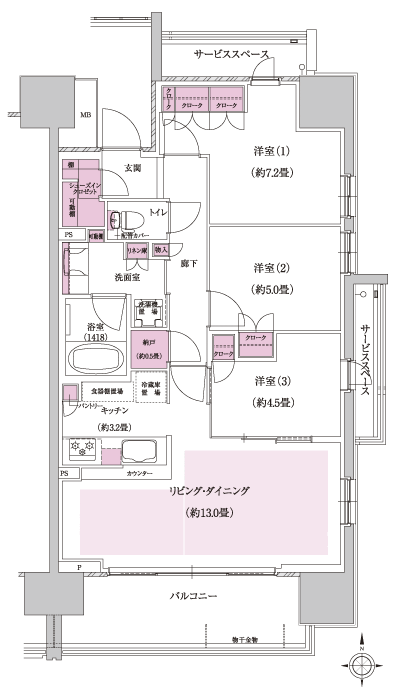 Floor: 3LD ・ K + SIC + N, the area occupied: 75 sq m, Price: 43,100,000 yen, now on sale