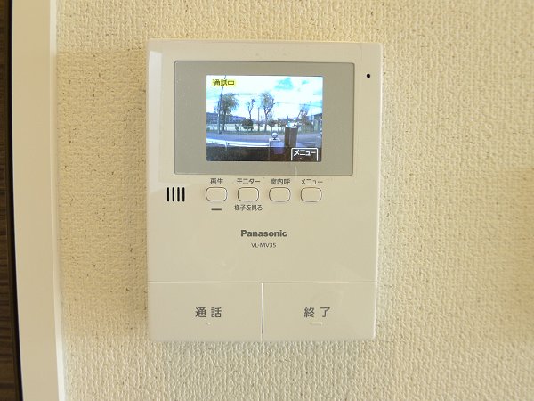 Security. TV monitor with intercom