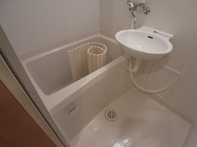 Bath. The first floor is a picture. Second floor independent wash basin