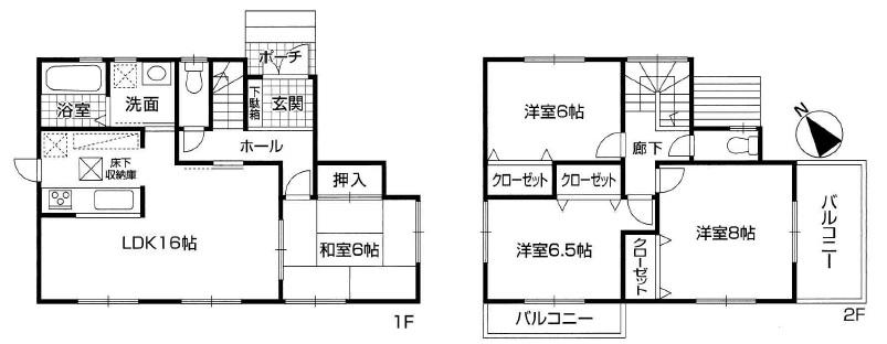 Floor plan. 34,800,000 yen, 4LDK, Land area 183.35 sq m , Floor plan considering the flow line of the building area 98.82 sq m water around!