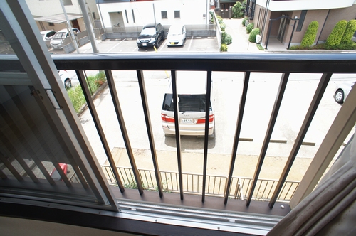 Balcony. It is a photograph of another room.