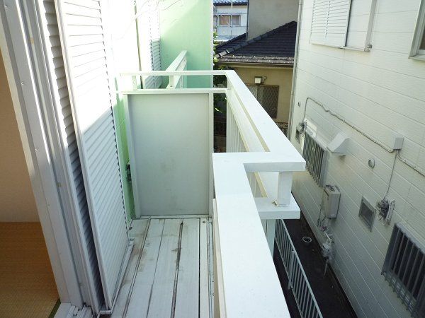 Balcony. It is a photograph of another room