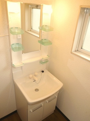 Washroom. Wash basin with shampoo dresser!