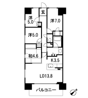Floor: 4LDK, the area occupied: 85.8 sq m, Price: TBD