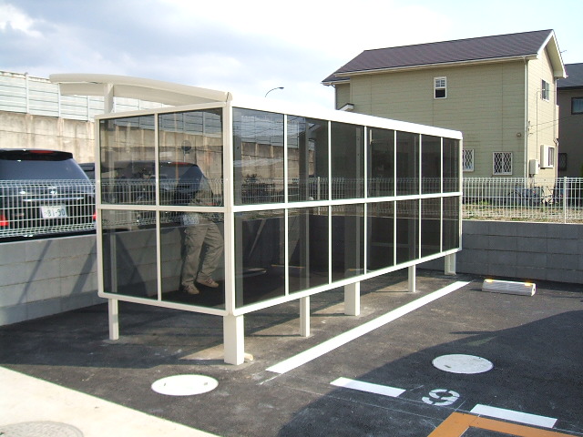 Other Equipment. Bicycle parking lot is located on the edge of the parking lot.