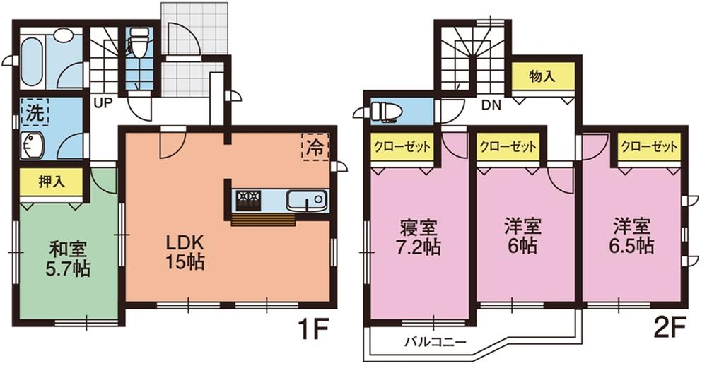 Floor plan. (B Building), Price 19,800,000 yen, 4LDK, Land area 239.82 sq m , Building area 98 sq m
