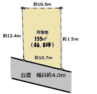 Compartment figure. Land price 18 million yen, Land area 155 sq m compartment view