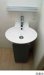 Washroom. Stylish wash basin