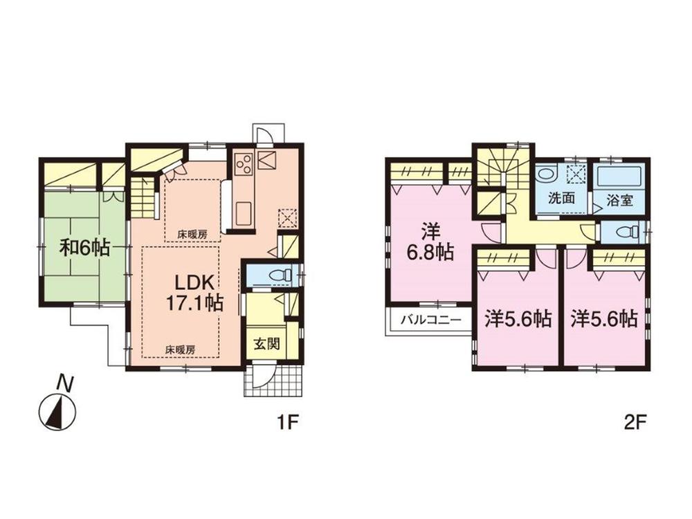 Floor plan. 800m to Super Maruetsu