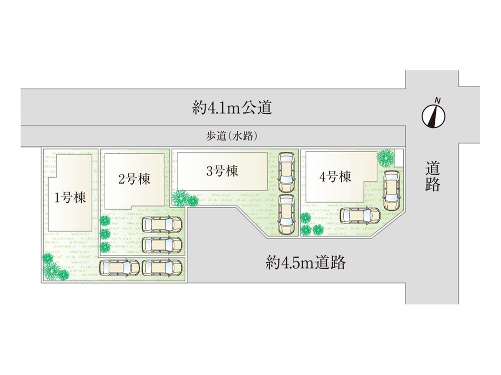 Compartment figure. (1 Building), Price 23.8 million yen, 4LDK, Land area 134.08 sq m , Building area 91.93 sq m