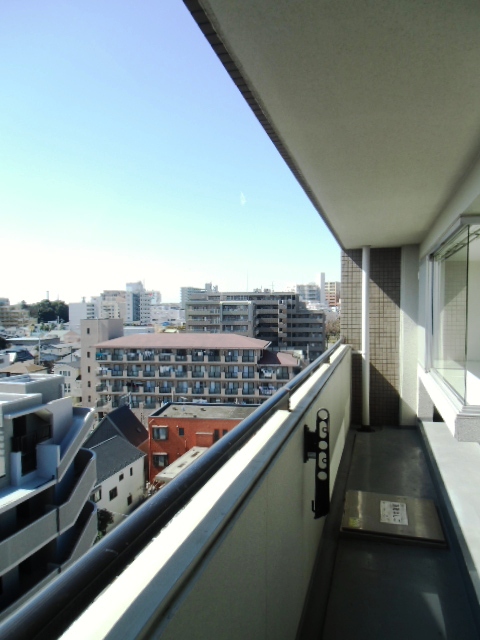 Balcony. Sunny day to the balcony