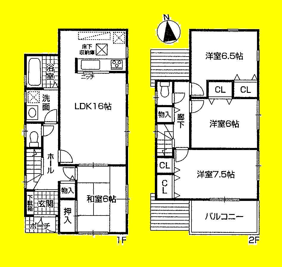 Floor plan. (No. 3 locations), Price 23.5 million yen, 4LDK, Land area 120.54 sq m , Building area 98.01 sq m