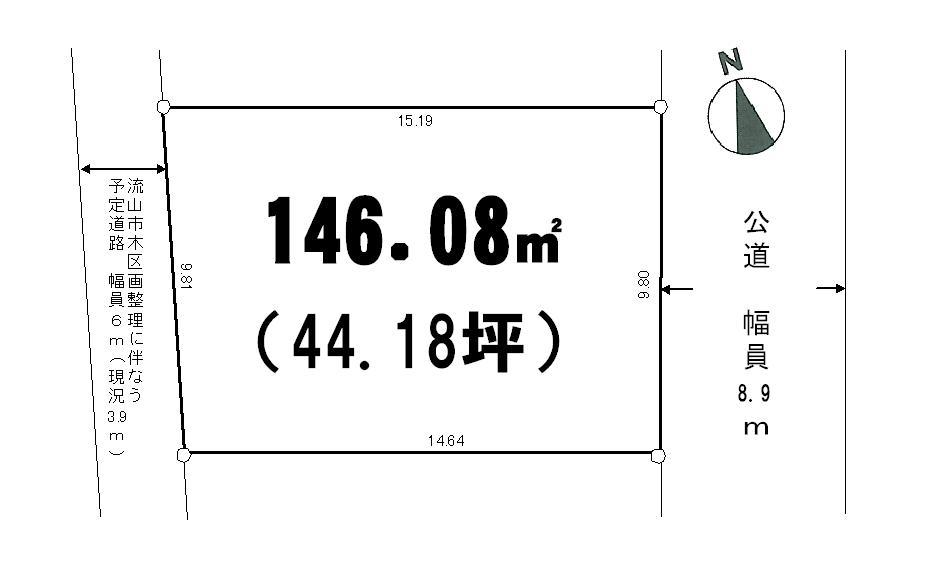 Compartment figure. Land price 26.5 million yen, Land area 146.08 sq m