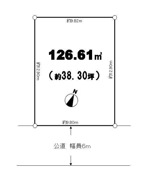 Compartment figure. Land price 16 million yen, Land area 126.61 sq m