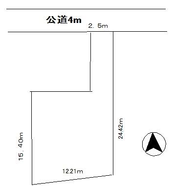 Compartment figure. Land price 17.5 million yen, Land area 194.07 sq m